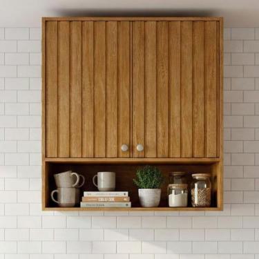 Imagem de Armário Aéreo 80 Cm 2 Portas e 1 Nicho Divina - MGM Móveis