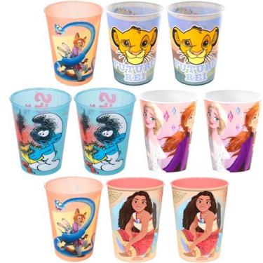 Imagem de Kit 10 Copo Infantil 320ml para Base de Ovo de Páscoa Princesas - Plas