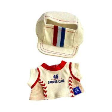 Imagem de Conjunto De Roupa E Chapéu Para Boneca Mini Labubu 15-17cm - Acessório