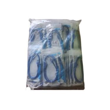 Imagem de 50 Unidades Cabo De Rede Rj45 Ethernet Lan Cat5E ul 1,5 Me - It Blue