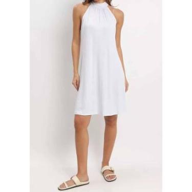 Imagem de Vestido Maria Paes Gola Alta Branco-Feminino