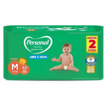Imagem de Fralda Personal Baby Protect & Sec Abre e Fecha M 40 Unidades