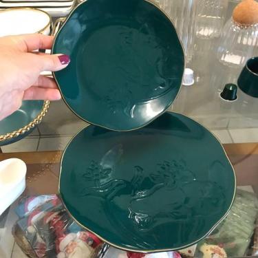 Imagem de Prato Em Cerâmica Shine Green Loux Home Design - Un - We Make, Raso