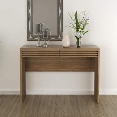 Imagem de Aparador 2 Gavetas com Vidro 120cm com Tecnomobili Natural - Tecno Mob