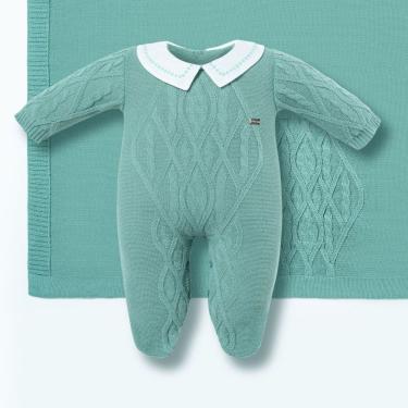 Imagem de Saída de Maternidade Menino Macacão + Manta Verde - Hug