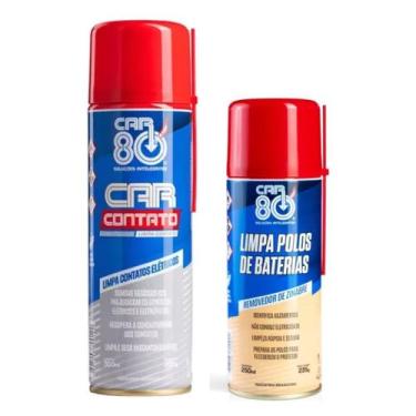 Imagem de Kit Spray Limpa Contato Elétrico Limpa Polo De Bateria Car80 - Car 80