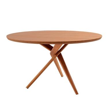 Imagem de Mesa para Sala de Jantar Ballare 120cm Tampo Redondo Moderna Mobilia
