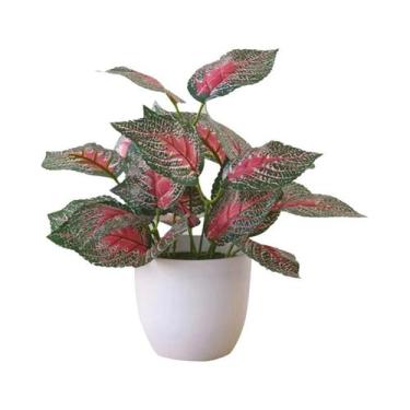 Imagem de Planta Artificial De Bonsai Com Folhagem Em Vaso Para Decoração De Cas