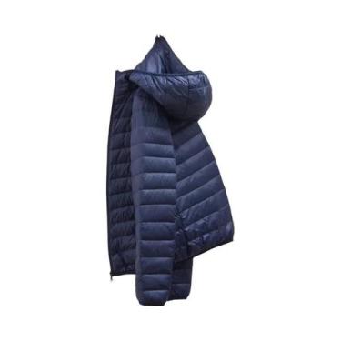 Imagem de Casaco De Inverno plus Size Para Homens Com Capuz, Jaqueta De Penas De