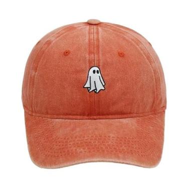 Imagem de Boné De Beisebol Bordado Com Padrão De Fantasma De Halloween Para Home