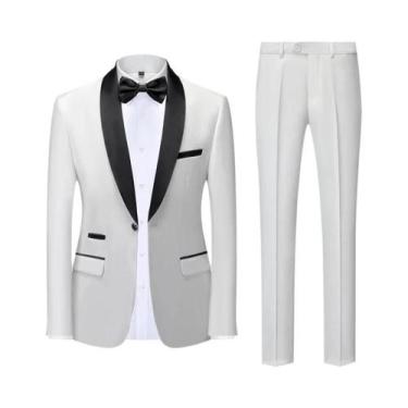 Imagem de Terno Masculino Casual De Negócios Para Casamento E Festa, Tamanhos M-