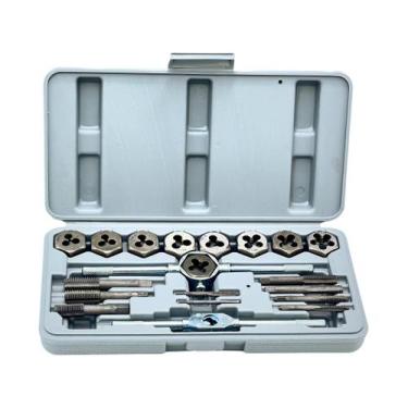 Imagem de Jogo De Tarraxas E Macho Sparta 20 Peças + Maleta Para Fazer Rosca Pro