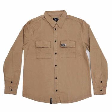 Imagem de Camisa Manga Longa LRG Botão New Twill - Caqui-Masculino