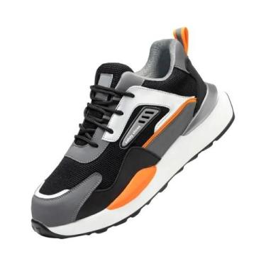 Imagem de Botas De Trabalho Masculinas Indestrutíveis Com Biqueira De Aço E Anti