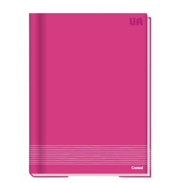 Imagem de Caderno Brochura Universitário Credeal Lift Capa Dura 1 Matéria 80 Folhas Formato A4 para Anotações Rosa