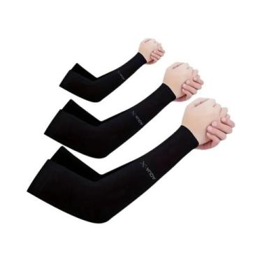 Imagem de Mangas De Braço Unissex De Alta Elasticidade, 3 Pares, Proteção UV Par