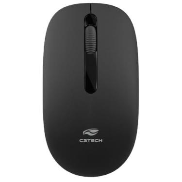 Imagem de Mouse Óptico Sem Fio Wireless C3Tech M-W15BK, 1200DPI