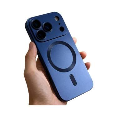 Imagem de Capa Magnética De TPU Macio Com Pintura Metálica Para Carregamento Sem