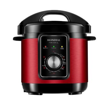 Imagem de Panela De Pressão Elétrica Mondial Pratic Cook 3l Red 220V