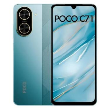 Imagem de Smartphone Xiaomi Poco C71 128GB 4GB RAM Dual SIM Tela 6.88" - Azul, 1