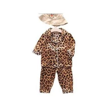 Imagem de Conjuntos De Pijamas De Seda Para Bebês Meninas E Meninos Com Estampa 