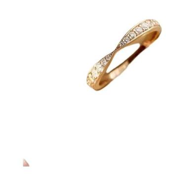 Imagem de Anéis De Casamento Femininos Com Design De Cruz E Zircônia Cúbica Crav