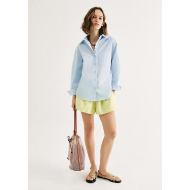 Imagem de Shorts Feminino Evasê Com Linho-Feminino