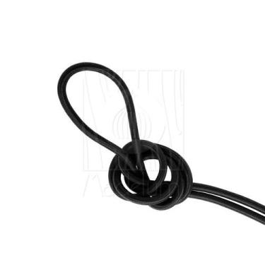 Imagem de Cabo Revestido de Tecido 5 Metros Cor Preto - Madelumi
