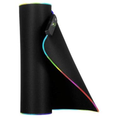 Imagem de Mouse Pad Gamer LED RGB Extra Grande Preto 400mm 900mm XC-MPD-06 - XCe