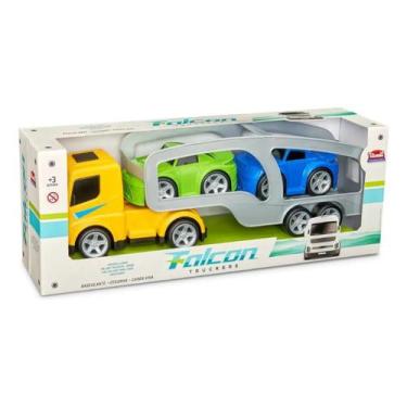 Imagem de Caminhão falcon truck cegonha com carrinhos - usual - Usual Brinquedos