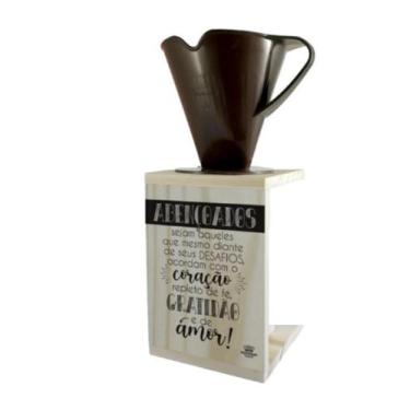 Imagem de SUPORTE COM COADOR DE CAFÉ 30X15X11,5cm - Zenir Disarz, Abençoados