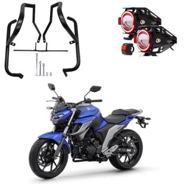 Imagem de Kit Protetor Carenagem U7 Angel Eye Vermelho Fazer 250 2018 2019 2020 