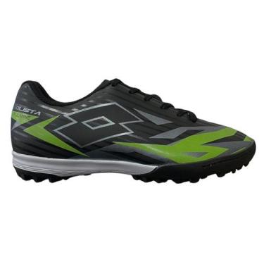 Imagem de Chuteira Society Lotto 10703 Solista Fulmine B700 Preto, 39, Preto