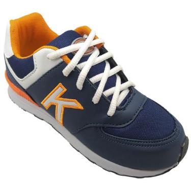 Imagem de Tênis Infantil Masculino Menino Escolar Juvenil Azul KidStar, Azul, 34