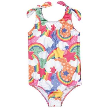 Imagem de Maiô Infantil Mamãe Criança Proteção Uv 50 Praia Verão Arco - anjo da 