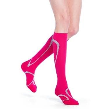 Imagem de Meia de Compressão Esportiva Performance 20-30mmHg Sigvaris, Pink, G2