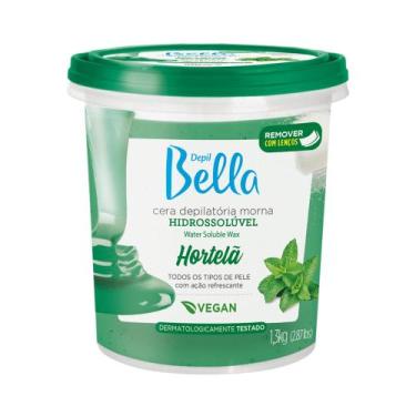 Imagem de Cera Depilatória Hidrossolúvel De Hortelã Vegana da  Depil Bella 1,3kl