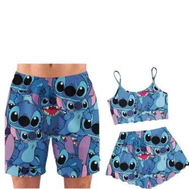 Imagem de Pijama Casal Feminino Masculino Curto Namorados Samba Canção - Isysser