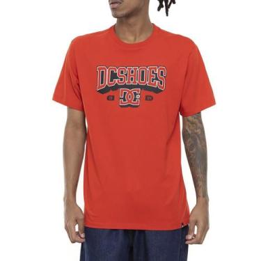 Imagem de Camiseta DC Shoes Strong Hold SM23 Masculina Telha, G, Laranja