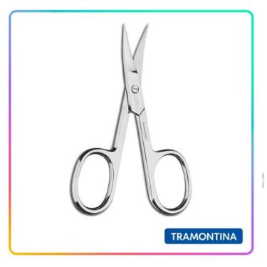 Imagem de Tesourinha de Aço Inox para Unhas e Acabamentos, Tesoura de Unhas com 