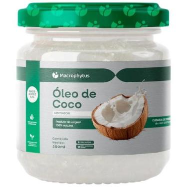 Imagem de Óleo de Coco Sem Sabor 0,1% Acidez 200ml - Macrophytus