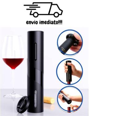Imagem de Abridor De Garrafa de Vinho Elétrico Automático Gourmet Com Corta Lacr