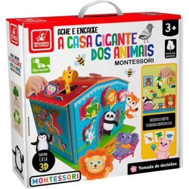 Imagem de Ache e Encaixe - Casa gigante dos animais - brinquedo educativo Montes