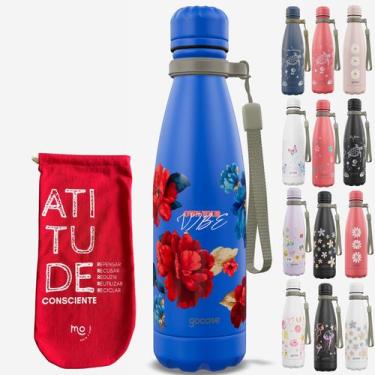 Imagem de KIT Garrafa Térmica Gocase URBAN Original 500ml Estampas com Eco Saqui