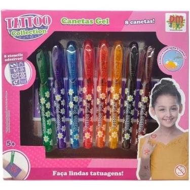 Imagem de Tattoo collection canetas gel - DM TOYS