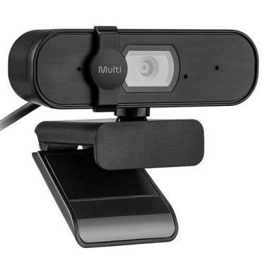 Imagem de Webcam 2K com Foco Automatico 30 FPS USB Preto Multilaser WC057