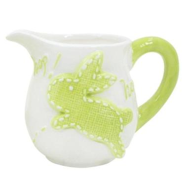 Imagem de Leiteira de Coelhinho da Páscoa Verde Em Cerâmica - 275ml - Gici Impor