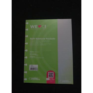 Imagem de Refil Pautado Rainbow Médio (17cm x 23cm) 120g 30 folhas CIRM3025 - Ca