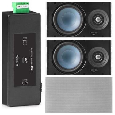 Imagem de Amplificador AAT BTA-1 BT 60W RMS + 2 Caixas Gesso LRE100