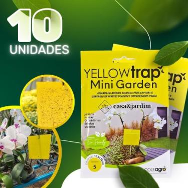 Imagem de 10un Armadilha Amarela Yellow Trap Mini Garden Controle e Monitorament